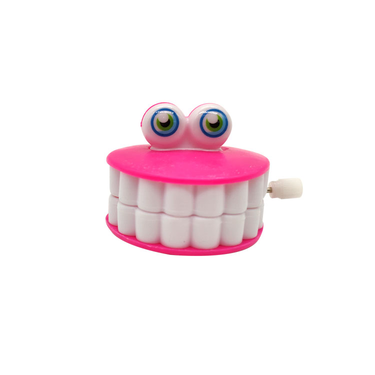 面白いプラスチック歯おもちゃ歯のおもちゃを巻き上げます
